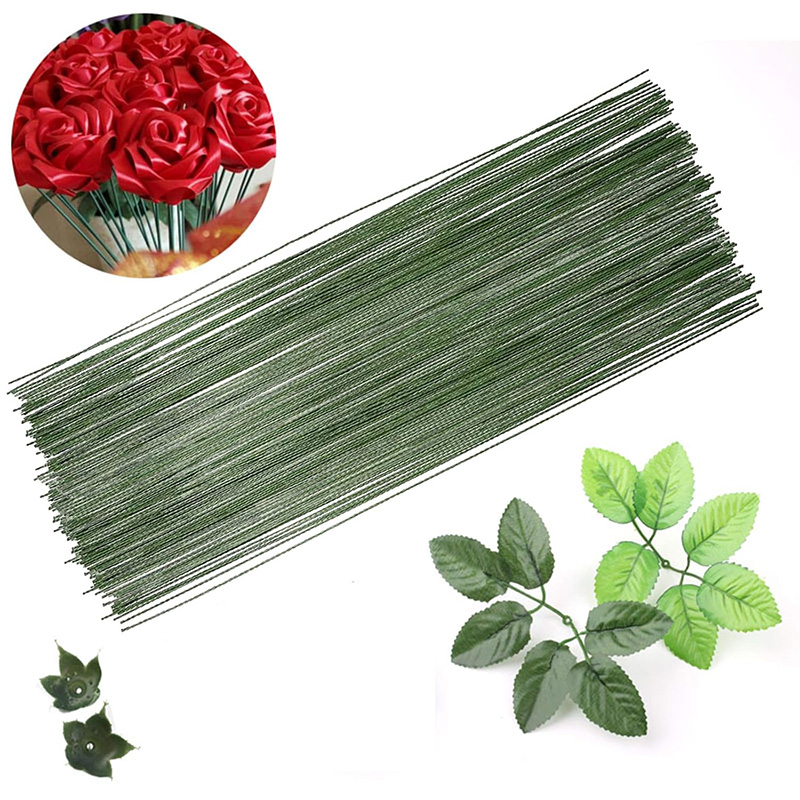 Wire Stem Florist - 50/100Pcs Floral Wire Stems Flower Stem