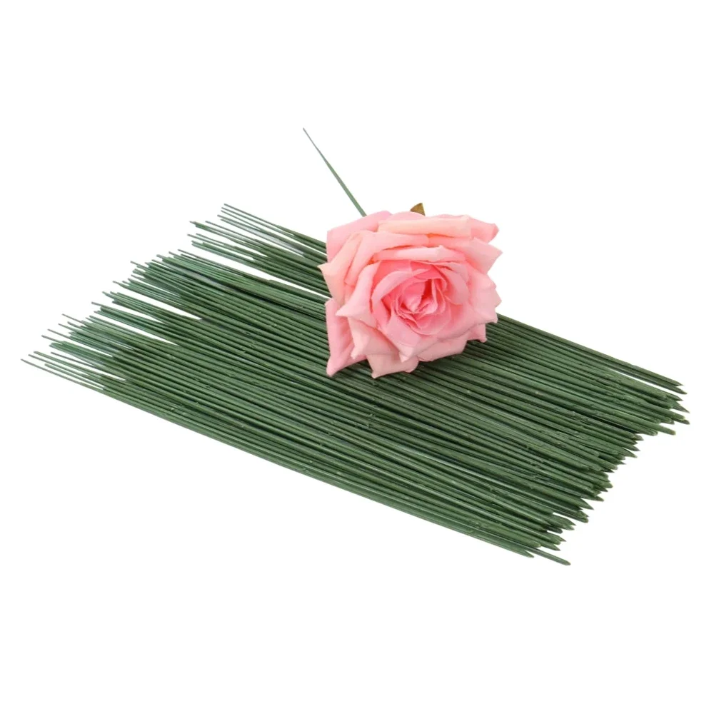 Wire Stem Florist - 100PCS Artificial Potted Stem Plastic Gardening