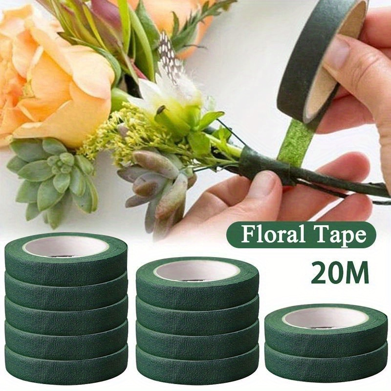 Florist Flower Supply - Floriculture Tape Self-adhesive Bouquet Floral Stem