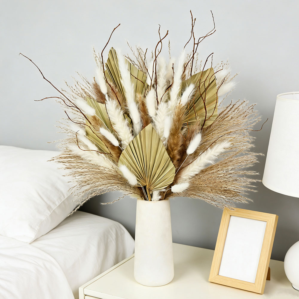 Palm Leaf Dried - Natural Dried Palm Leaves Bouquet Mix