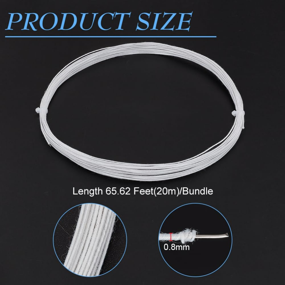 21.8 Yards White Floral Wires  - Wire Stem Florist 评论和价格