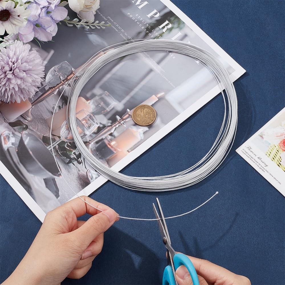 21.8 Yards White Floral Wires  - Wire Stem Florist 评论和价格