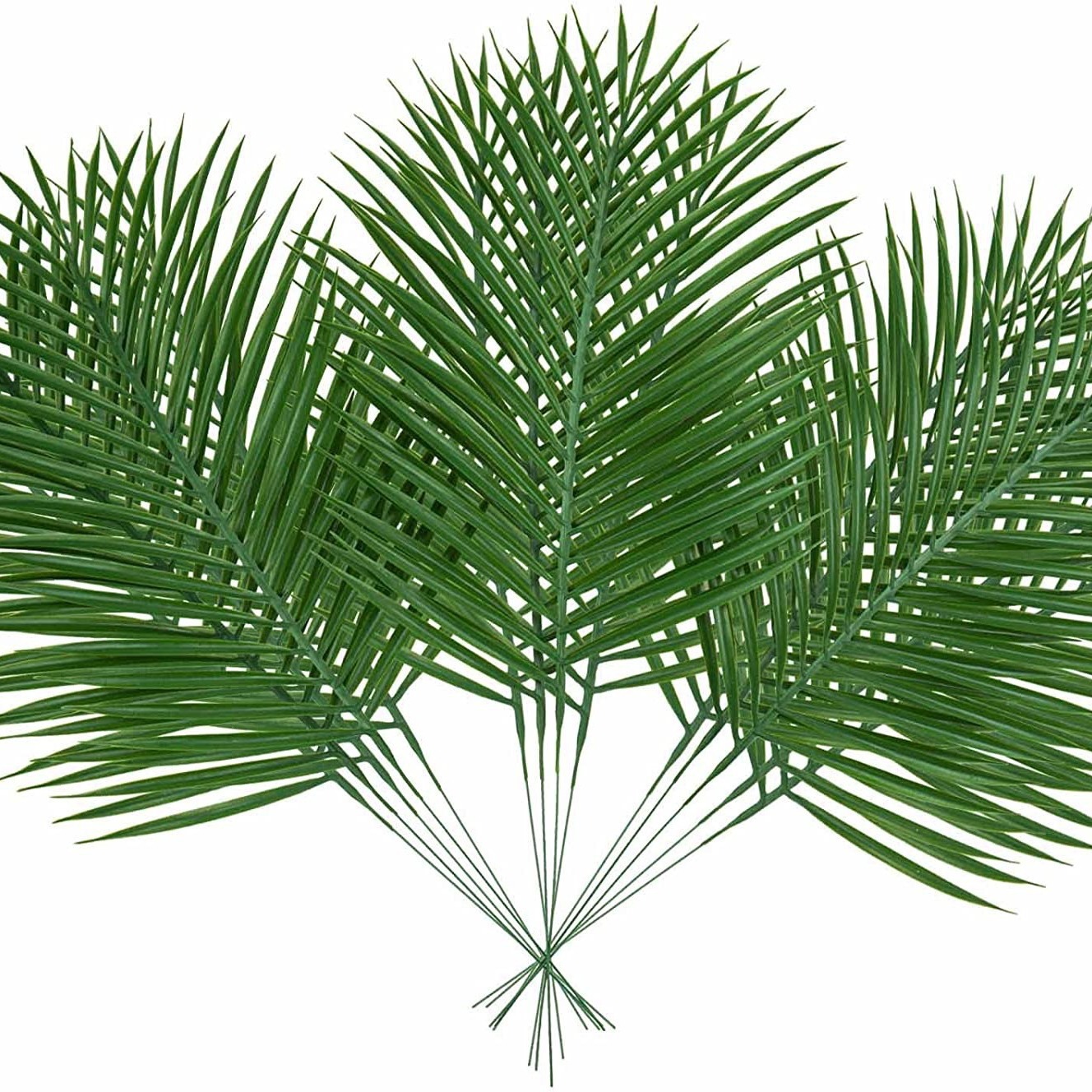 5pcs Golden Artificial Palm Le - Palm Leaf Dried 评论和价格