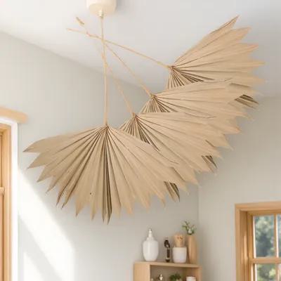 4Pcs Dried Palm Leaves Decorat - Palm Leaf Dried 评论和价格