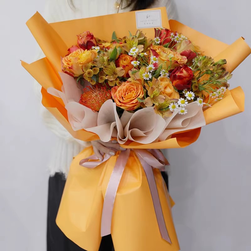 Korean Style Solid Color Paper - Florist Flower Supply 评论和价格