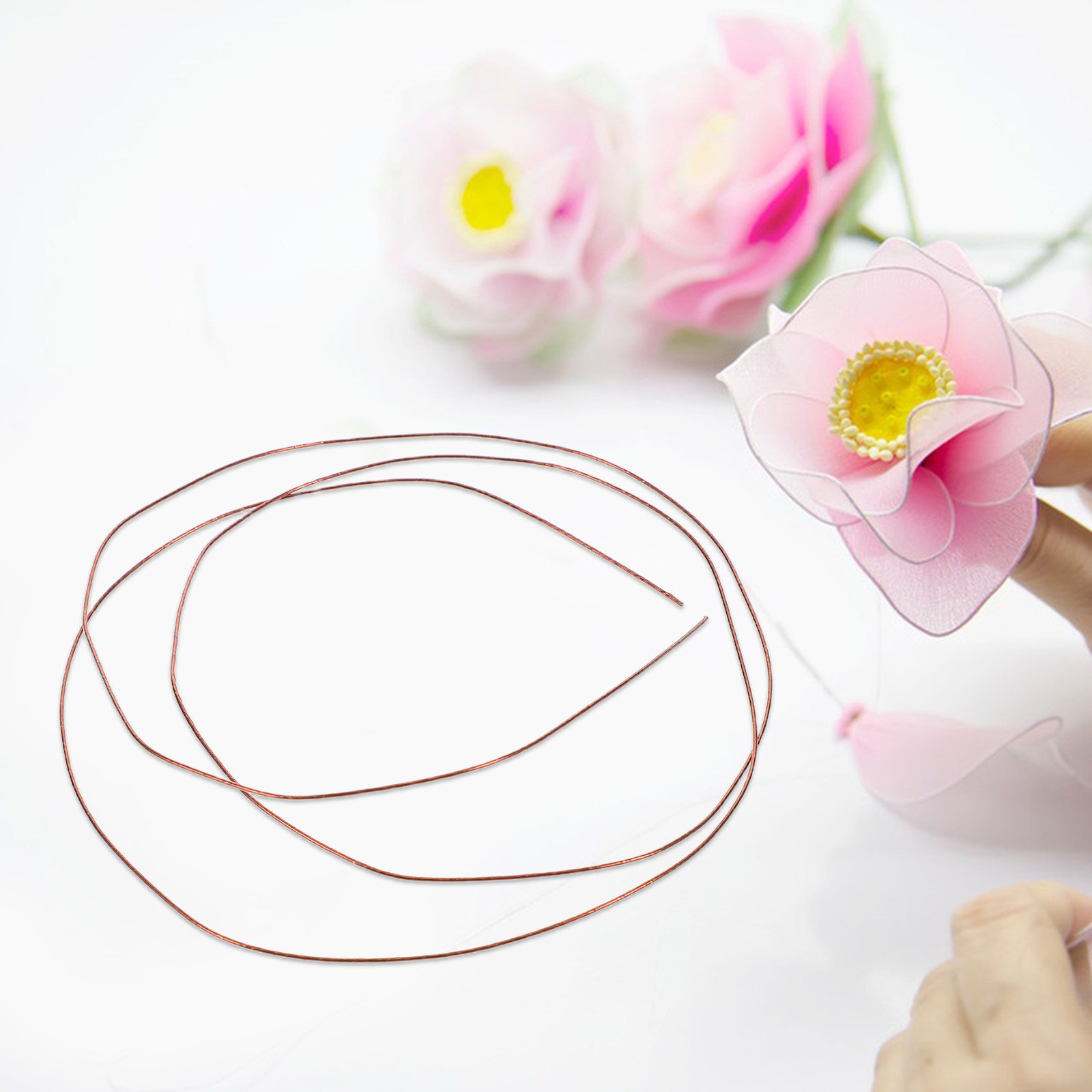 50Pcs Thin Florist Wire for Cr - Wire Stem Florist 评论和价格
