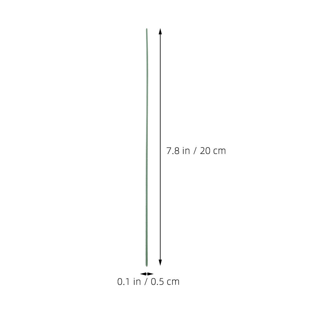 100Pcs Green Floral Iron Wire  - Wire Stem Florist 评论和价格