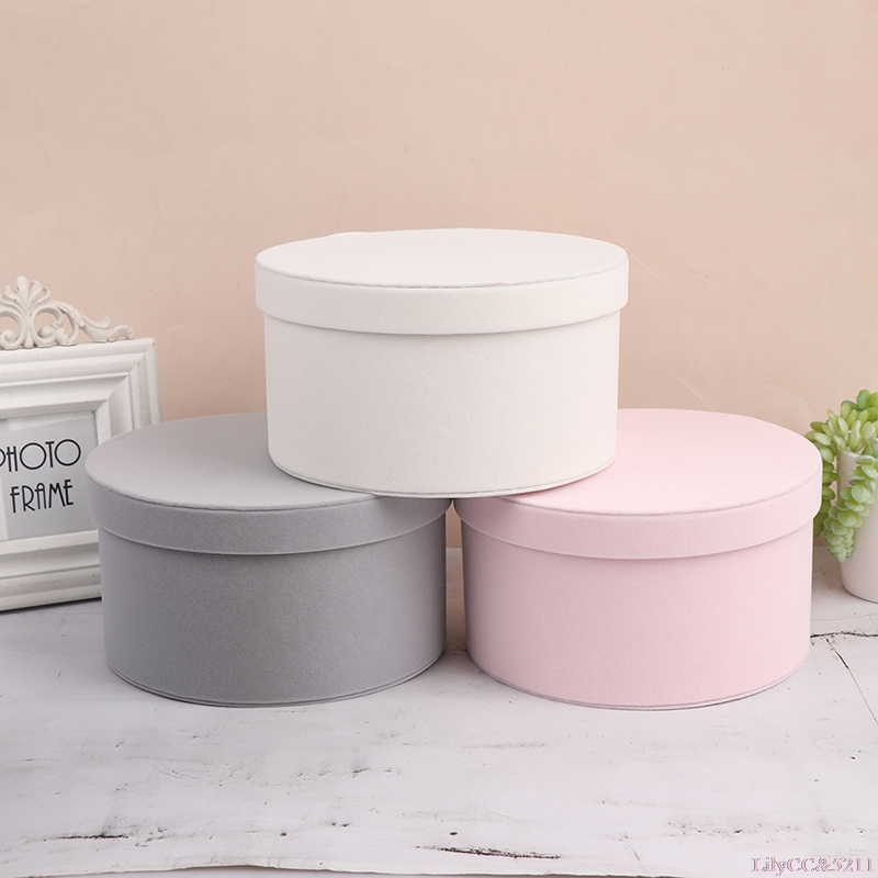 Velvet Round Flowers Box Gift  - Florist Flower Supply 评论和价格