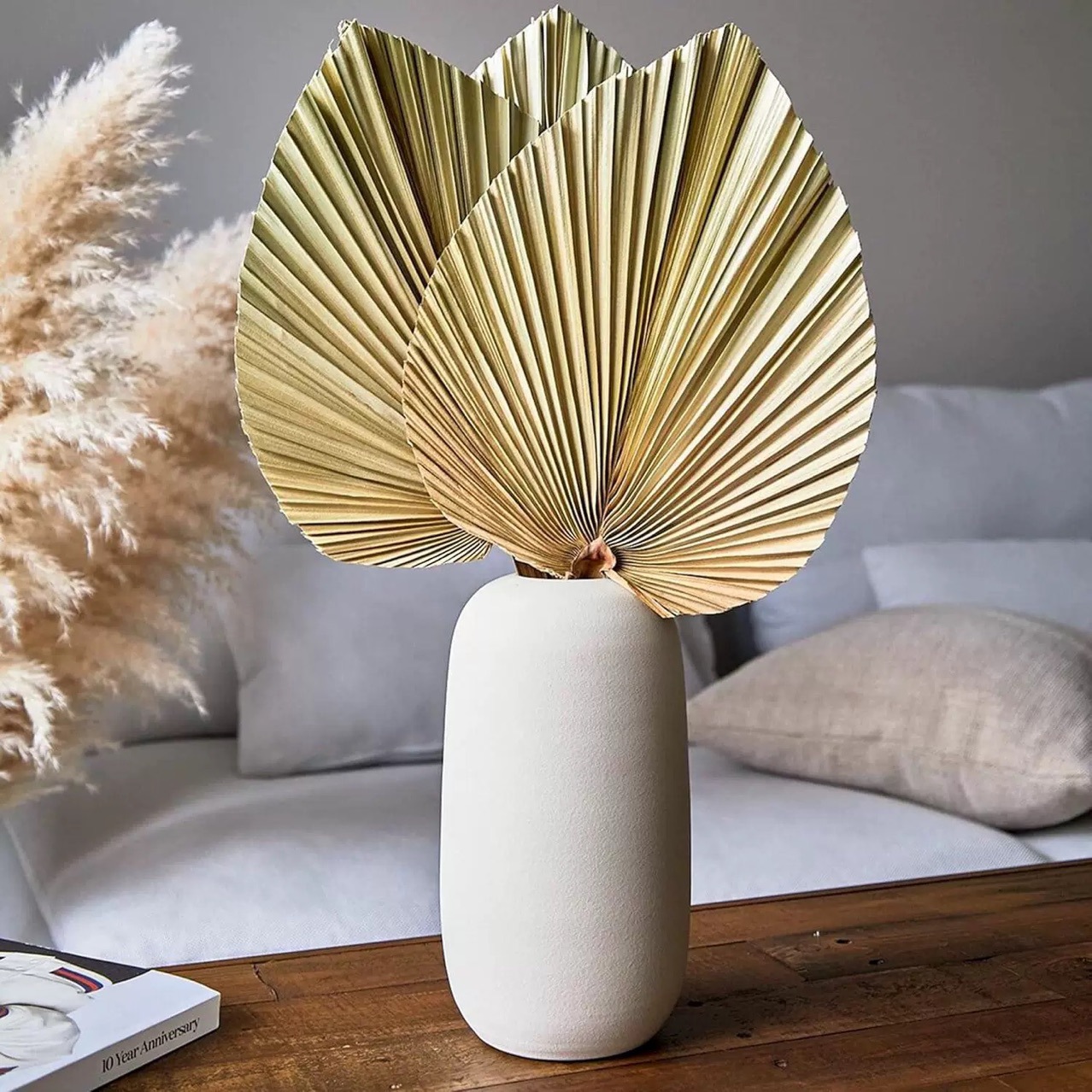 3 PCS Natural Dried Palm Leave - Palm Leaf Dried 评论和价格