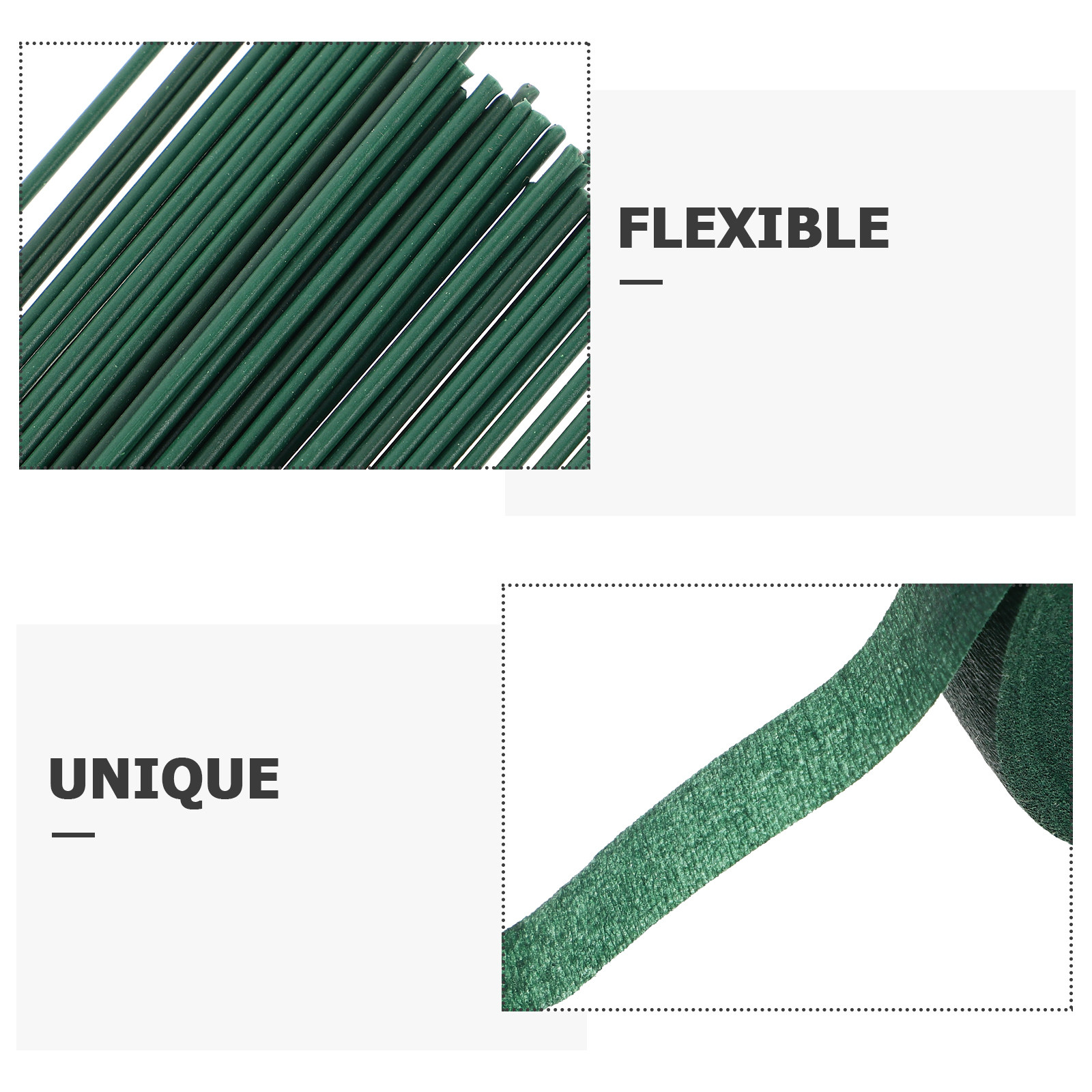1Set Florist Tape Green and Fl - Wire Stem Florist 评论和价格