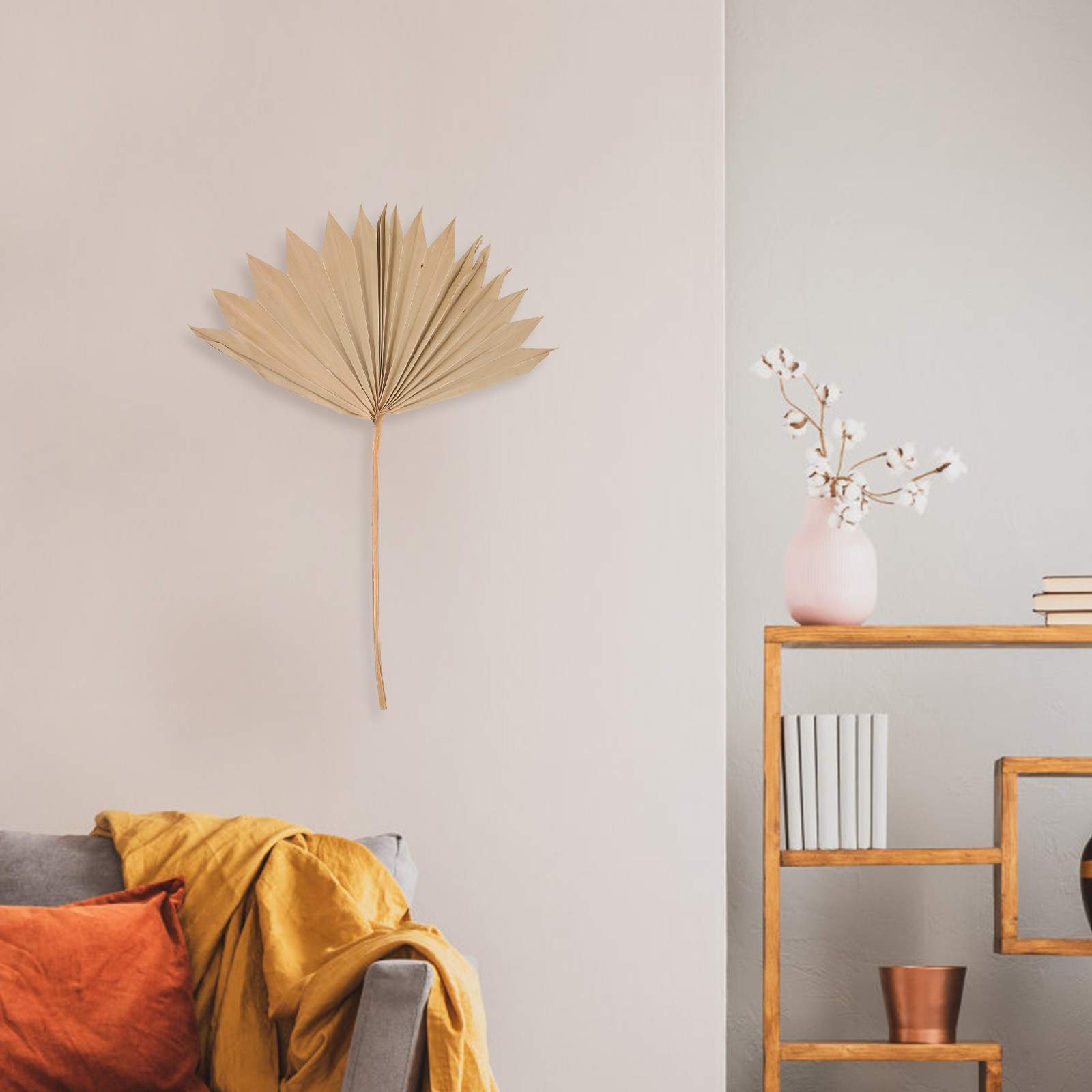 4Pcs Natural Dried Palm Leaf F - Palm Leaf Dried 评论和价格