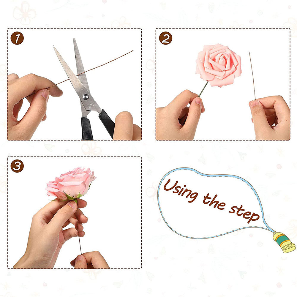 50pcs/lot 26# 0.45mm Floral St - Wire Stem Florist 评论和价格