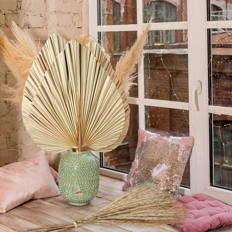 105Pcs Bulk Dried Pampas Grass - Palm Leaf Dried 评论和价格