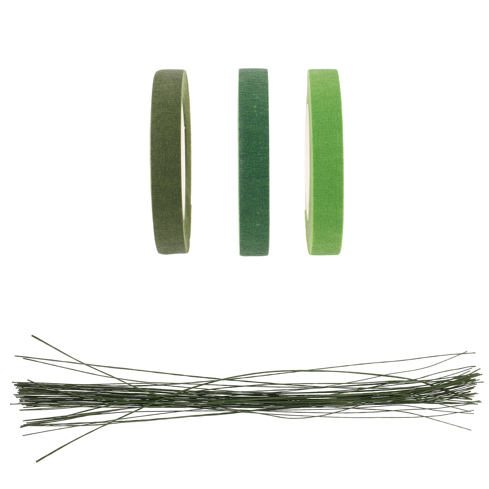 Green Floral Tape Stem Indoor  - Wire Stem Florist 评论和价格