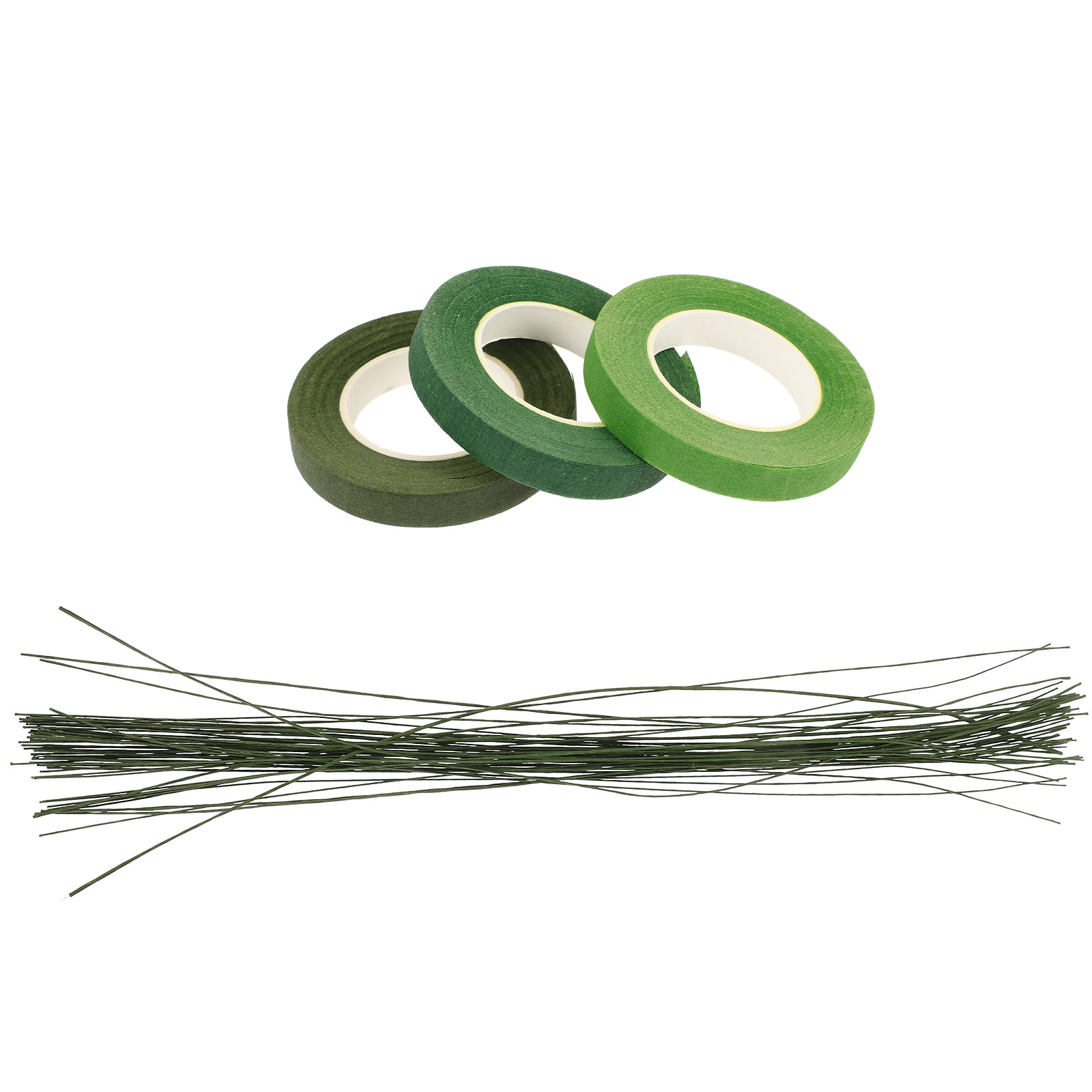 1Set Floral Stem Tape and Wire - Wire Stem Florist 评论和价格