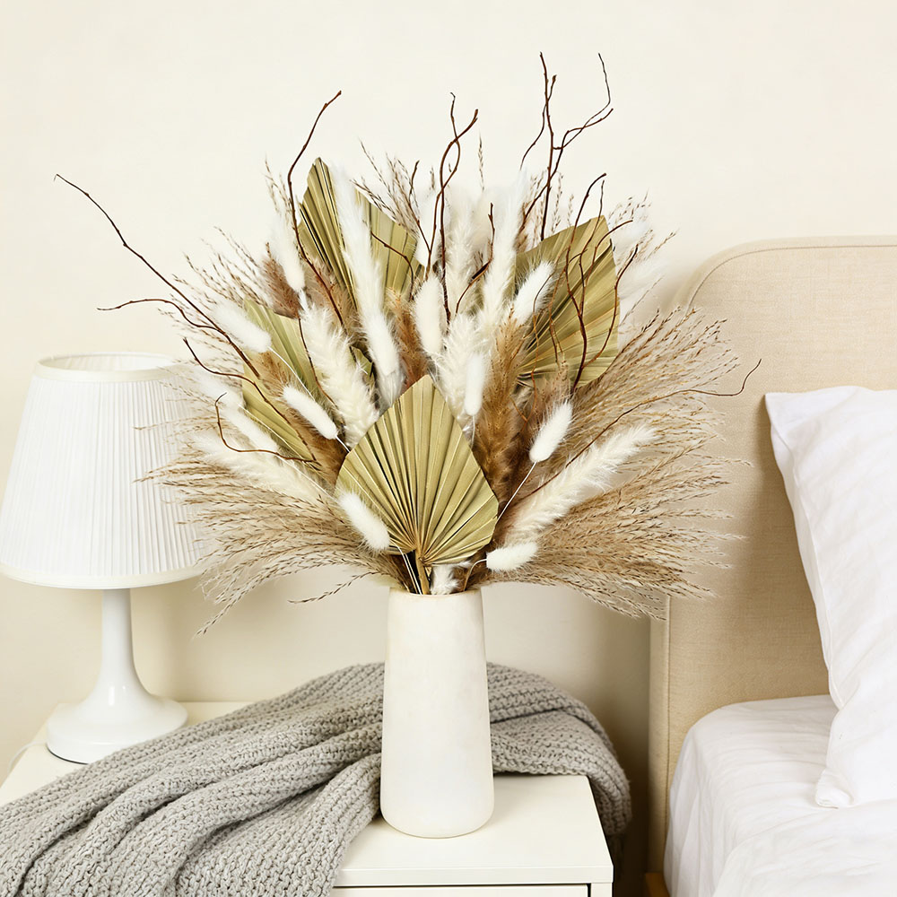 Natural Dried Palm Leaves Bouq - Palm Leaf Dried 评论和价格