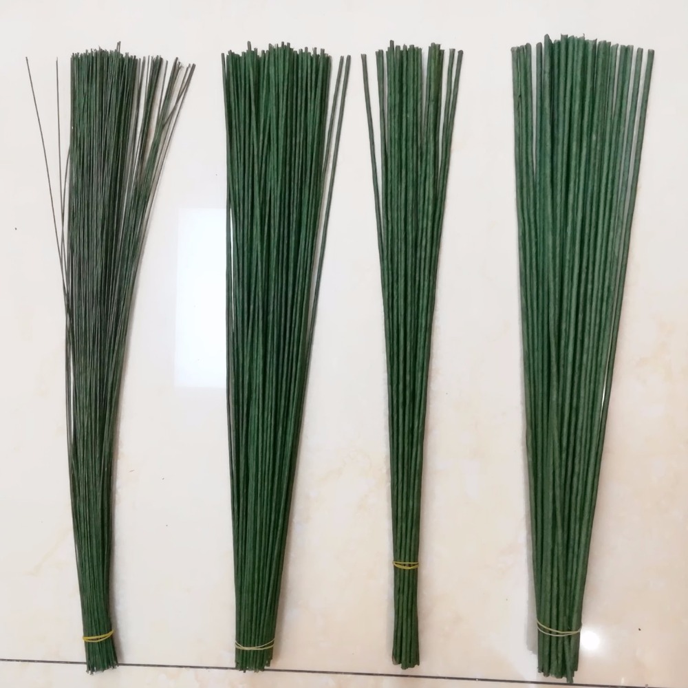 1mm 2/3/4/5mm 40/60cm Dark Gre - Wire Stem Florist 评论和价格